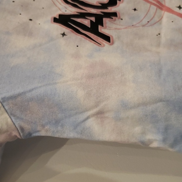 AC DC 1978 Tour T-Shirt White Tie Dyed Women's Size Large 2022 - Picture 5 of 9